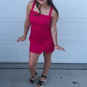 Pink mini dress- size L